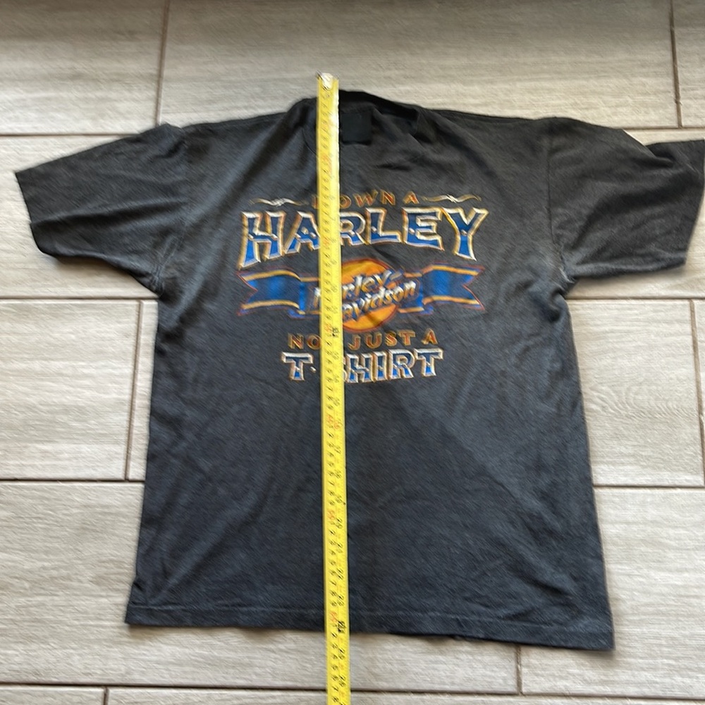 Vintage Harley Davidson 1970’s I own a Harley Not Just A. Shirt 3D Emblem Single - Picture 8 of 9